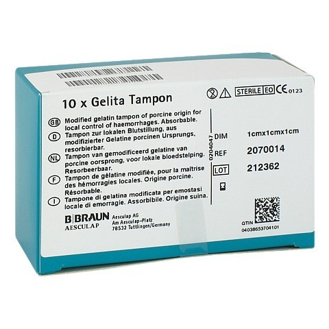 GELITA-Tampon 1x1x1 cm 10 Stck