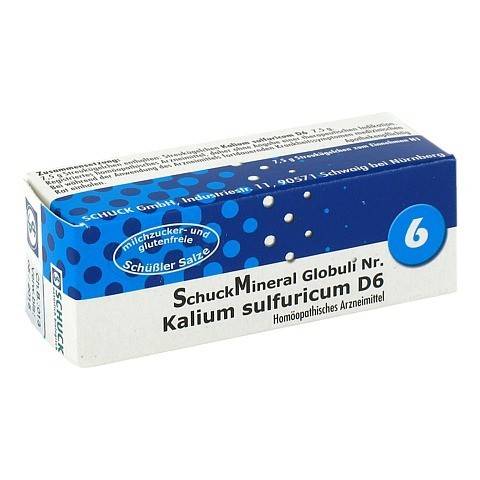 SCHUCKMINERAL Globuli 6 Kalium sulfuricum D6 7.5 Gramm