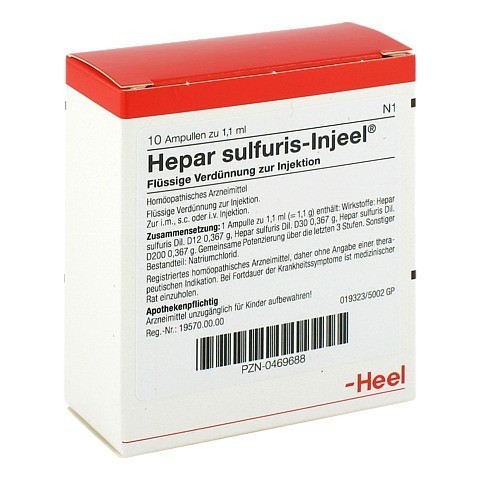 HEPAR SULFURIS INJEEL Ampullen 10 Stck N1