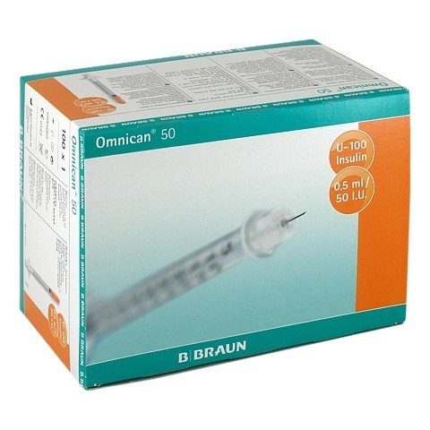 OMNICAN Insulinspr.0,5 ml U100 m.Kan.0,30x12 mm e. 100x1 Stück