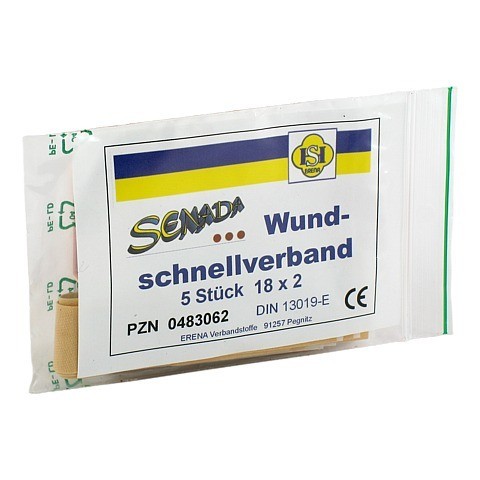 SENADA Wundschnellverband 2x18 cm 5 Stck
