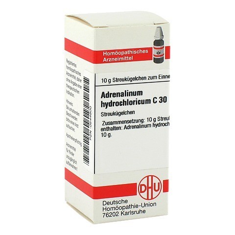 ADRENALINUM HYDROCHLORICUM C 30 Globuli 10 Gramm N1