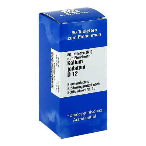 BIOCHEMIE 15 Kalium jodatum D 12 Tabletten 80 Stck N1