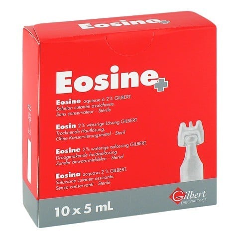 EOSIN 2% wässrige Pflegelösung steril 10x5 Milliliter
