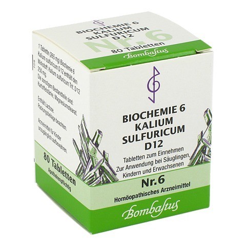 BIOCHEMIE 6 Kalium sulfuricum D 12 Tabletten 80 Stck N1