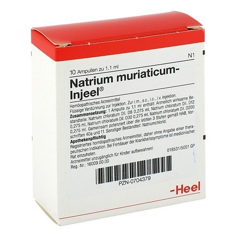 NATRIUM MURIATICUM INJEEL Ampullen 10 Stück N1