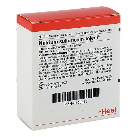 NATRIUM SULFURICUM INJEEL Ampullen 10 Stck N1