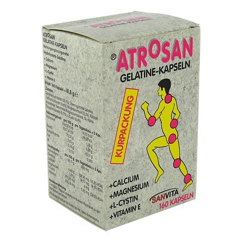 ATROSAN Gelatine+Calcium+Magnesium Kapseln 160 Stück