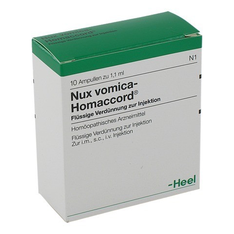 NUX VOMICA HOMACCORD Ampullen 10 Stck N1