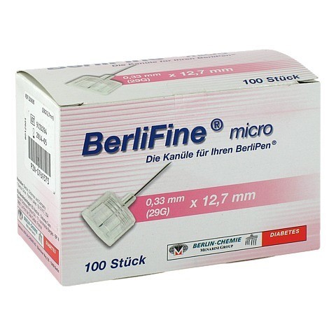 BERLIFINE micro Kanülen 0,33x12,7 mm 100 Stück