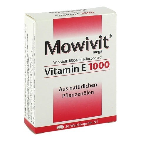 MOWIVIT Vitamin E 1000 Kapseln 20 Stück N1