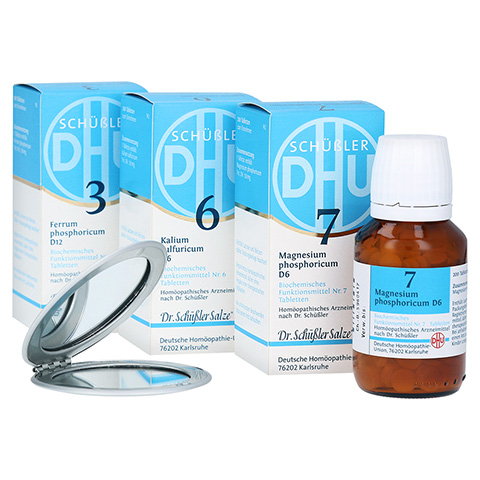 DHU Schssler-Salze Immun-Kur Nr. 3 + 6 + 7 + gratis Kosmetikspiegel 3 Stck