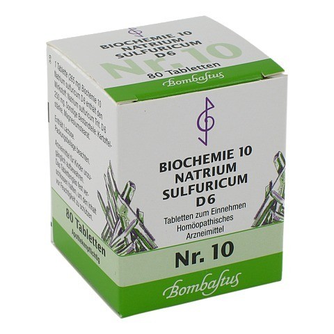 BIOCHEMIE 10 Natrium sulfuricum D 6 Tabletten 80 Stück N1