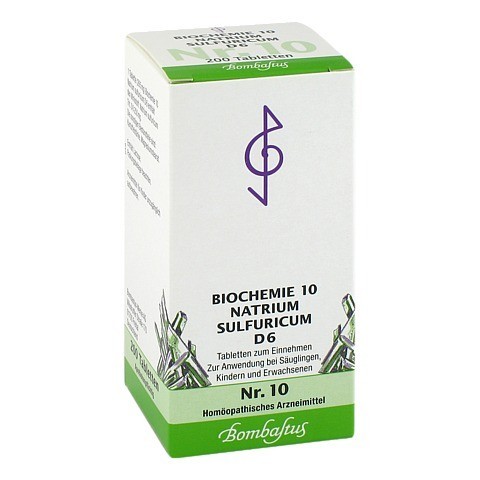 BIOCHEMIE 10 Natrium sulfuricum D 6 Tabletten 200 Stck N2