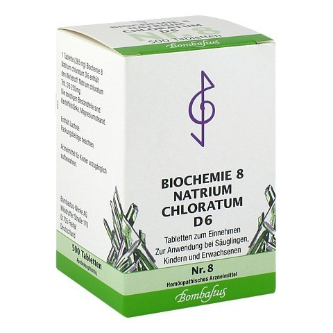 BIOCHEMIE 8 Natrium chloratum D 6 Tabletten 500 Stck N3