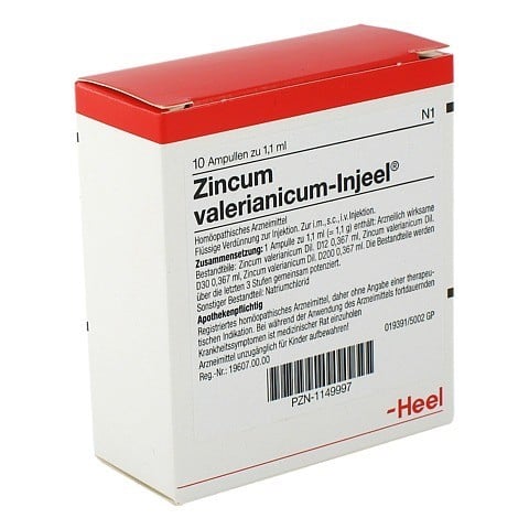 ZINCUM VALERIANICUM INJEEL Ampullen 10 Stck N1