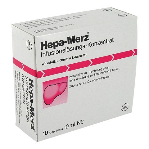 HEPA-MERZ Infusionslsungs-Konzentrat Ampullen 10x10 Milliliter N2