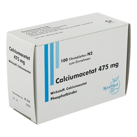 Calciumacetat 475 mg Filmtabletten 100 Stück N2