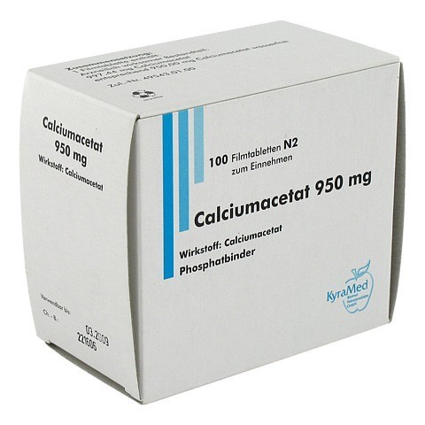 Calciumacetat 950 mg Filmtabletten 100 Stück N2