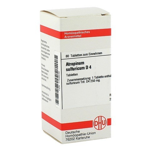 ATROPINUM SULFURICUM D 4 Tabletten 80 Stück N1