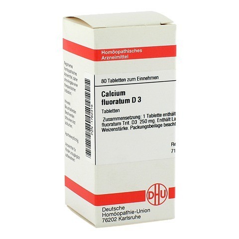 CALCIUM FLUORATUM D 3 Tabletten 80 Stck N1