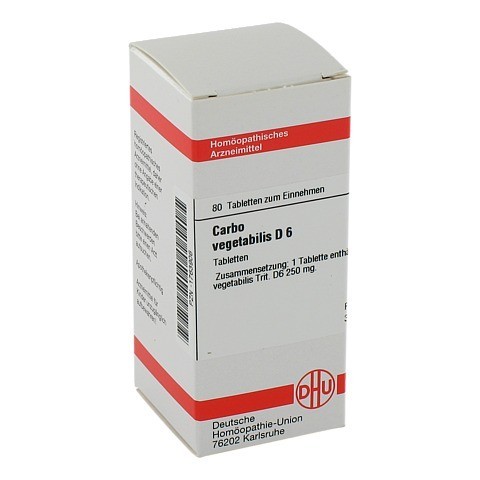 CARBO VEGETABILIS D 6 Tabletten 80 Stck N1