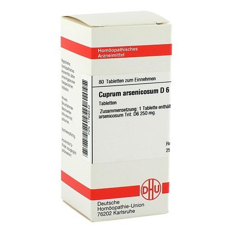 CUPRUM ARSENICOSUM D 6 Tabletten 80 Stck N1