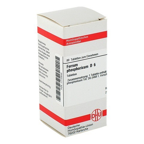 FERRUM PHOSPHORICUM D 6 Tabletten 80 Stck N1