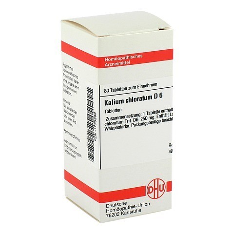 KALIUM CHLORATUM D 6 Tabletten 80 Stck N1