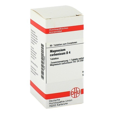 MAGNESIUM CARBONICUM D 4 Tabletten 80 Stck N1