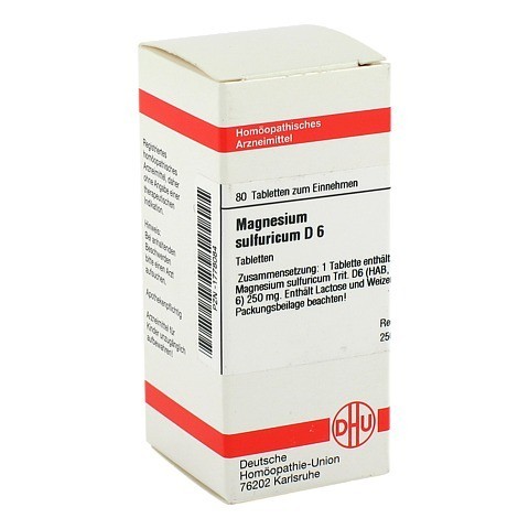 MAGNESIUM SULFURICUM D 6 Tabletten 80 Stück N1