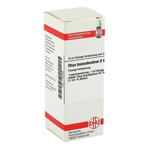 RHUS TOXICODENDRON D 6 Dilution 20 Milliliter N1