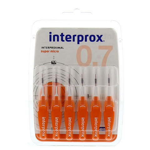 INTERPROX reg super micro orange Interdentalb.Blis 6 Stück