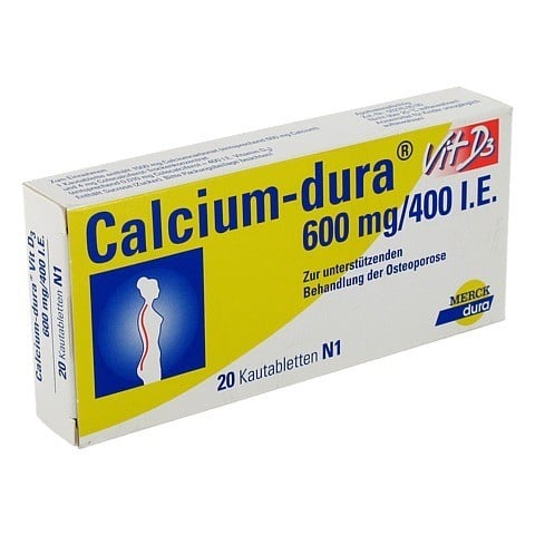 Calcium-dura Vit D3 600mg/400 I.E. 20 Stck N1