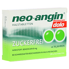 NEO-ANGIN Benzocain dolo Halstabletten zuckerfrei 24 Stck N1
