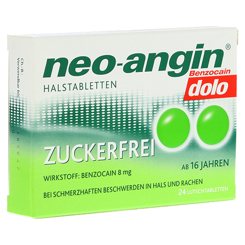 NEO-ANGIN Benzocain dolo Halstabletten zuckerfrei 24 Stck N1