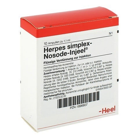 HERPES SIMPLEX Nosode Injeel Ampullen 10 Stück N1