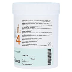 BIOCHEMIE Pflüger 4 Kalium chloratum D 6 Tabletten 1000 Stück - Linke Seite