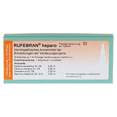 RUFEBRAN heparo Ampullen 10 Stck N1 - Vorderseite