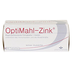 OPTIMAHL Zink 15 mg Tabletten 50 Stück - Vorderseite
