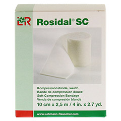 ROSIDAL SC Kompressionsbinde weich 10 cmx2,5 m 1 Stck - Vorderseite