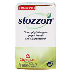 Stozzon Chlorophyll-Dragees gegen Mund- und Körpergeruch 200 Stück - Rechte Seite