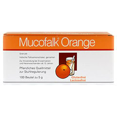 Mucofalk Orange Beutel 100 Stück - Vorderseite