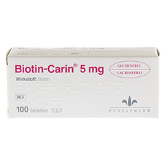 Biotin-Carin 5mg 100 Stück - Vorderseite