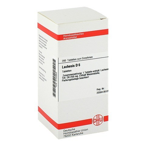 LACHESIS D 6 Tabletten 200 Stck N2