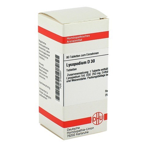 LYCOPODIUM D 30 Tabletten 80 Stck