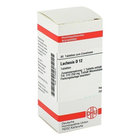 LACHESIS D 12 Tabletten 80 Stck N1