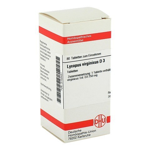 LYCOPUS VIRGINICUS D 3 Tabletten 80 Stck N1