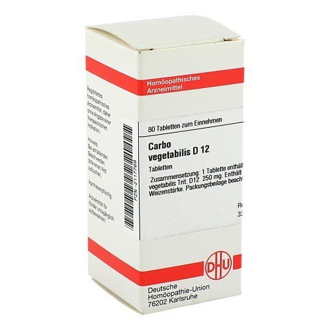 CARBO VEGETABILIS D 12 Tabletten 80 Stck N1