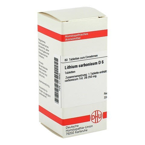 LITHIUM CARBONICUM D 6 Tabletten 80 Stck N1